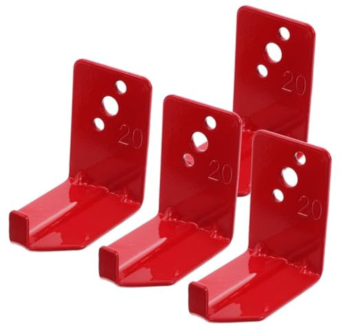 ULTECHNOVO 2satz Förmige Wandhalterung Feuerlöscher Bis Robustes Metall Schräger Haken Einfache Montage Mit Schrauben Platzsparend Für Trockene Und Wasserlöscher