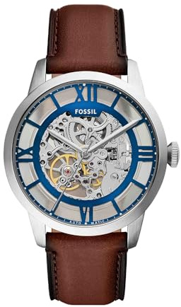 Fossil Orologio Townsman da uomo, Movimento automatico a tre lancette con cinturino in acciaio inossidabile o in pelle