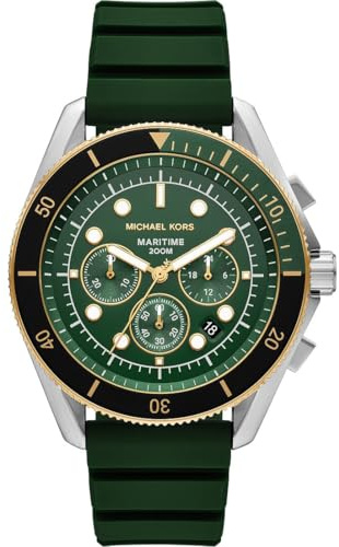 Michael Kors Herrenuhr MK9214 in grünem Sportdesign.