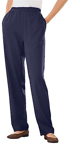 Pantaloni da donna con tasca elastica in vita pantaloni casual dritti in tinta unita per le donne Pantaloni sportivi estivi leggeri Pantaloni della tuta con tasca a gamba dritta Pantaloni della tuta