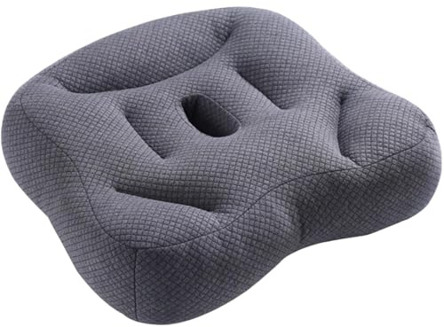 Sittkudde for tuberkulos med hål for sittben - Ergonomisk stödkudde for hållning, kontorsstol, bil eller rullstol(Grey)