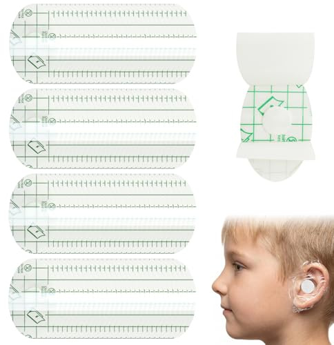 120 Pcs Ohrenpflaster Wasserdicht Kinder Ohrpflaster Wasserdicht Ohrenschutz Schwimmen Wasser Kinder Ultradünne Transparente Ohrsticker Geeignet zum Baden, Schwimmen und Surfen (4.4 * 6.8cm)