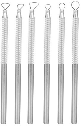 6st / Set x Carving Scraper- Keramiska detaljverktyg, Aluminiumlegeringsgravyr Carving, Scraper Clay Pottery Sculpting Tool Set