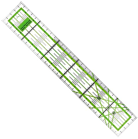 1 Stück 30 x 5 cm Patchworklineal zum Nähen, universelles Acryl-Quiltlineal für Kleidungsstückdesign mit zweifarbigen Gitterlinien, transparentes Nählineal für präzises Schneiden, Näh-Schneidlineal,