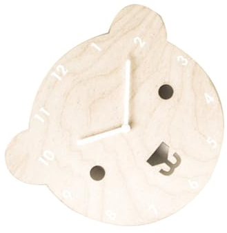 HOMSFOU Orologi da uomo a forma di orso orologio da parete decorativo da parete per camera da letto da parete per appendere timer muto per la cameretta dei bambini