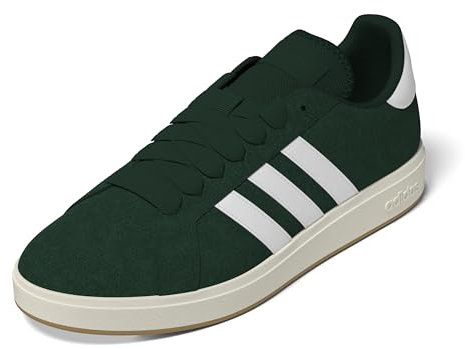 adidas Herren Grand Court Base 00s Shoes, Collegiate Green/Cloud White/Gum, 42 2/3 EU