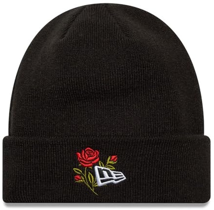 New Era Rose Icon Cuff Knit Beanie Hat 60580728, Unisex beannies, Black, OSFM EU