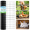 Thealyn Garden Wire Mesh 3FT x 50FT(0.91M x 15.2M) for USE 4 FT Fence Post, 5cm x 7.5cm Holes, Hot-Dipped Mesh Fencing, 2mm PVC Coated Welded Wire Fence Welded Cage Poultry Netting for Garden, Coops