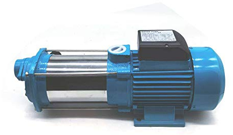 Gyropump 2 200 W 4 000 L/H 10 bar trädgårdspump i rostfritt stål för vattenverk pump med skyddsklass IP44 automatiskt överhettningsskydd självsugande design