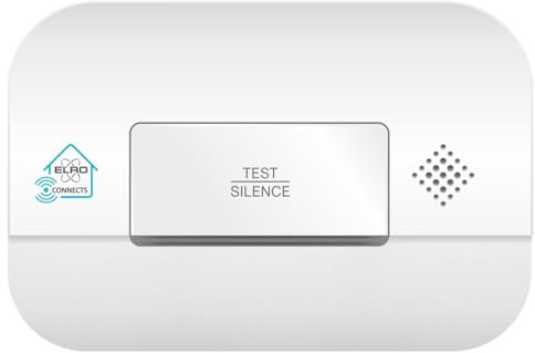 ELRO FC4902R | Drahtlos Verknüpfbarer Kohlenmonoxidmelder | 10 Jahre Sensor | Entspricht der europäischen Norm EN50291 | Weiß | 1 Stück