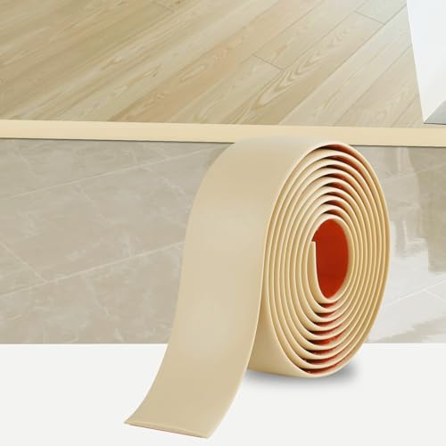 Profilato di transizione per pavimenti in laminato da 1,2M, barre per porte in PVC per porte, guarnizione autoadesiva in vinile per spigoli del pavimento, perla per giunzione tra piastrelle e laminato