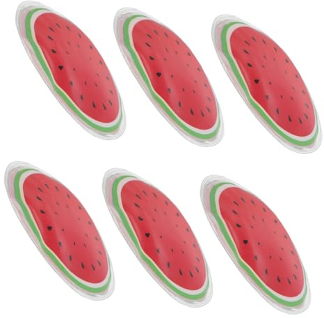 Gatuida Impacchi di Ghiaccio Compressa Fredda 6 Pezzi per Occhi Riutilizzabili in PVC Effetto Rinfrescante per Alleviare Gonfiore e Dolori per Viso e Occhi