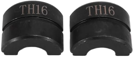 Gokoti 4 matrices de prensado de mangueras hidráulicas TH 16 mm 20 mm 28 mm 32 mm para accesorios de cobre y cobre