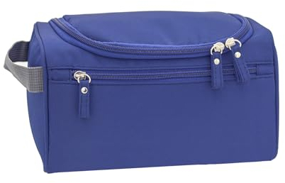 ONEGenug Kulturbeutel Reise Kulturtasche Herren & Damen Kosmetiktasche Zum Aufhängen Waschtasche für Jungen & Mädchen Blau