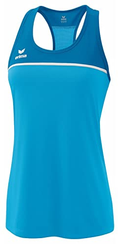 Erima Damen Change by leichtes Tanktop (1082305), Curacao/Mykonos/weiß, 38