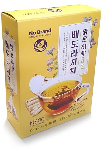 Minecook Pear-Bellflower Tea Teabags Korean Tea Tea 12 Teabags / 1.3g per Bag 배도라지 차