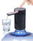 HUAPPNIO Intelligente Wasserpumpe für 5 Gallonen Flasche, elektrisch, Faltbarer Auslauf, 3 Feste Wasserdurchflussmengen, mit LCD-Bildschirm, Fingerabdrucksperre (Schwarz)