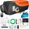 KESSER® Standheizung Diesel 8kW Dieselheizung 12V/24V mit Timer, LCD-Display & Fernbedienung | Schnelles Aufheizen | Lufterhitzer mit Schalldämpfer & Thermostat (Orange, 8KW)