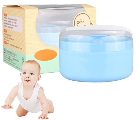 Babypuder Med Behållare Set Pudderdon Till Babypudder För Förvaring | Applikatorförvaring För Resa Vårdpersonal Föräldrar Dagis Barnkammare Bad