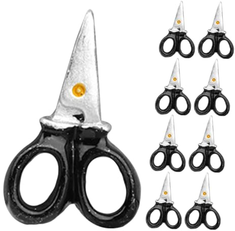 Toddmomy 8 Piezas Tijeras De Simulación De Adornos Miniatura Dijes De Tijeras Pequeñas De Bricolaje Accesorios De Casa Miniatura para Decoración para Casa De Muñecas