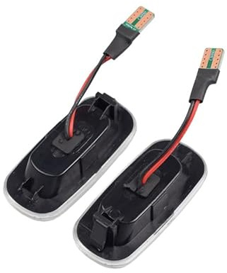 2 uds marcador lateral dinámico señal de giro luz intermitente secuencial Emark for Audi A3 S3 8P A4 S4 RS4 B6 B7 B8 A6 S6 RS6 C5 C7(Dynamic Smoked Type)