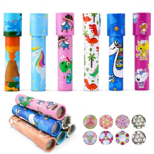 Hopton Lot de 6 kaléidoscopes pour enfants, cadeaux d'anniversaire d'enfant