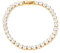 UNSHINEBAR Tennis Armband für Herren in verschiedenen Farben - Streetwear Iced Out Tennis Armband aus Edelstahl und 18K Gold - Wasserfestes Armband (Gold, 21)