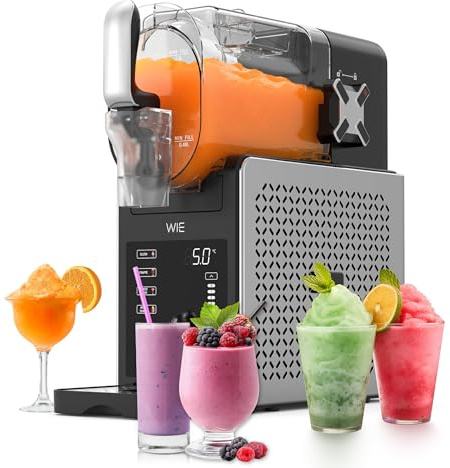 WIE 2.6L Slush Maschine mit 6 Presets, Slushie Maschine Selbstreinigung, Slush Eis Maschine für Zuhause, Bar, Cocktails Slushie, Milchshakes, Frappés Slushie Eis Maker