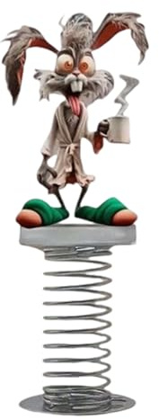 Decoraciones para salpicadero de coche, adorno de conejo de dinero de acrílico 2D para tablero | Figuras planas oscilantes para interiores Minivan Camión Taxi Regalo Casa Cumpleaños