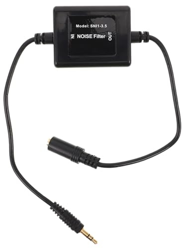 Alipis Filtre Anti-parasites pour Autoradio aux 3,5 Mm, Isolateur de Bruit Stéréo sans Alimentation, Éliminateur de Bruit de Boucle de Masse pour Système Audio Voiture, du Bourdonnement