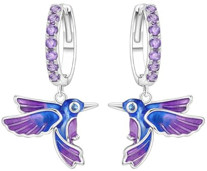 MISEFF Pendientes de plata de ley 925 para mujer, diseño de panda, mariposa y estrella de mar, hipoalergénicos, regalo de joyería