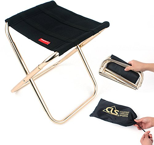 ele ELEOPTION Mini Stuhl Faltbar Campingstuhl Klappstuhl für Angeln Wandern Camping Picknick Reise