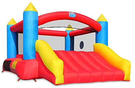 ACTION AIR [Updated Version] Bounce House, Inflatable Bouncer with Air Blower, Jumping Castle with Slide, Family Backyard Bouncy Castle, Durable Sewn with Extra Thick Material, Idea for Kids (C-9745)