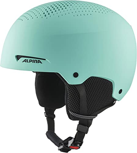ALPINA Zupo - Stylischer und sicher Kinder-Hartschalenhelm mit abnehmbaren Ohrenpolstern, innovativem Belüftungssystem, optimale Stoßdämpfung, Turquoise matt, 48-52 cm