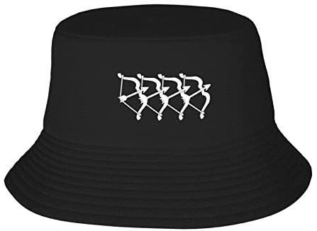 Hink solhatt bågskytte jakt rosett pil bågskytte fiskarhatt unisex strandhatt solskydd strand fiskare hattar för pojke promenader sport, Hinkhatt 1202, M