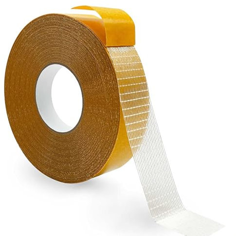 Hemming Tape ,Heavy Duty Double Sided Fabric Tape, Yards Extra Strong Hem for Curtains with Measure, 1 Inch X 33FT Hem,Strong Adhesive for Rug, Used for Shortening Curtains, Hemming Pants, Skirts