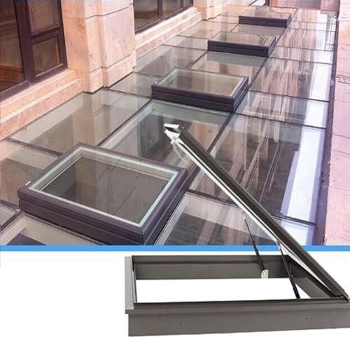 Sótano Ventanas, Ático Sala De Estar Cubierta De Tragaluz, Escape Techo Inclinado Puerta De Seguridad, Ventilación Manual Escape Ventana De Techo Para Sótano Fábrica(75x95cm)