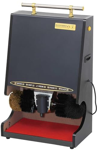 FLNOZAMZ Intelligent shoes cleaner polisher- Low Noise Shoe Shine Polisher, Electric Shoe Polisher Machine, Easy To Clean, for Hotel Entrance Hall (B)