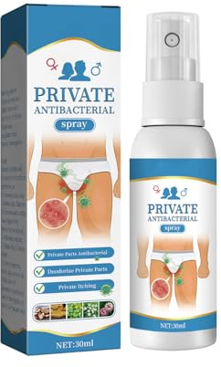 Spray Antibactérienne Privée,Antifongique pour Homme,Spray Soulager Rapidement les Démangeaisons,Antibactérienne Privée,30ML