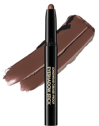 Ombretto in stick Impermeabile | Long Lasting Eyeshadow Stick | Ombretto in penna delicato e setoso | Trucco occhi (Noce pecan)