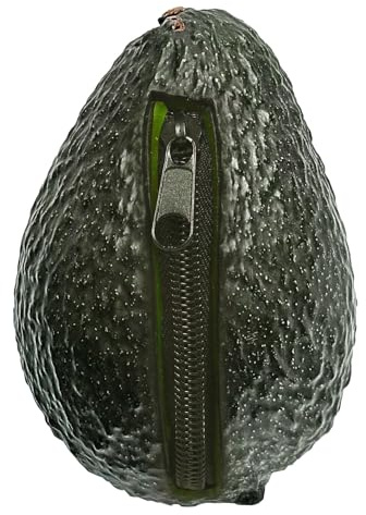 Generico Portamonete - Custodia in morbido silicone, Portamonete | Divertente custodia a forma di avocado che protegge le carte di denaro per borse Zaini Espositore da viaggio giovanile, Traspor