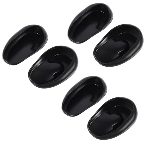 AMUSLESUR 6 Auditivos de Plástico Reutilizables Impermeables y Resistentes al Tinte para Teñir el Cabello Pack de 6 Unidades para Uso Personal y Estilismo
