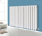 NRG Horizontal 600x1003 Oval Column Designer Radiator Central Heating Double Panel Gloss White