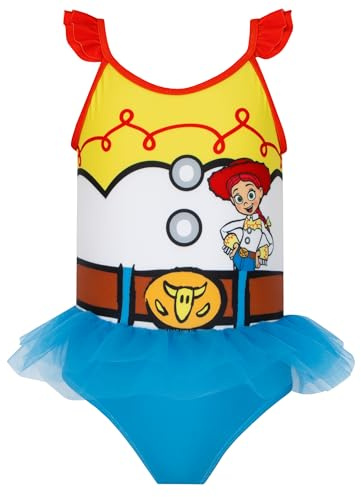 Disney Girls Swimming Costume | Jessie Toy Story Costume | Girls’ One-Piece Swimsuits | Blue Age 4 to 5 Years