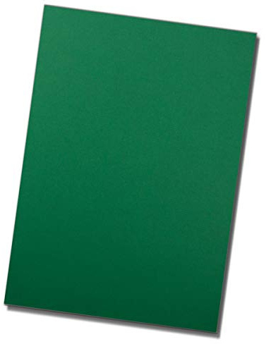 150 hojas de cartón DIN A4, color verde oscuro, papel de arcilla con elegante acanalado, 220 g/m², superficie mate, papel para manualidades y papel de carta de alta calidad