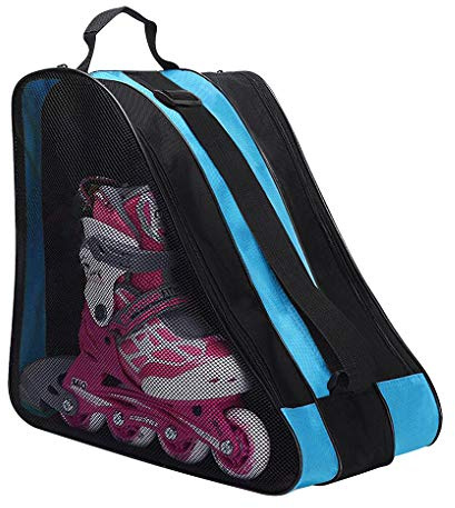 FakeFace Kids Water-Proof Standard Roller Skate Bag Portable Inline Skate Ice Skate Single Shoulder Carry Bag Skate Shoes Carrier Storage Bag Sports Skating Tote Bag for Boys Girls