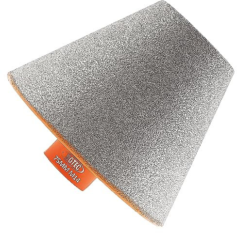 BGTEC Punta Diamantata per Smussare, 75 mm con Filettatura M14 per fori Esistenti, Allargamento, Sagomatura, Rifilatura, Piastrelle, Marmo, Granito, Ceramica, Punte da Trapano Svasate