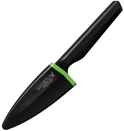 Wiltshire Staysharp PP Plastic Handle Multi-Purpose Paring Knife 9cm, Stainless Steel Sharp Blade for Chopping Cutting & Slicing, Built-in Sharpener, Slim Scabbard, Ergonomic Triple Rivet Handle