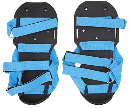 Gräsluftare Skor Trädgårdsskärare Skor Jordluftning Spike Skor för Uteplats Yard Gräsmark Blå
