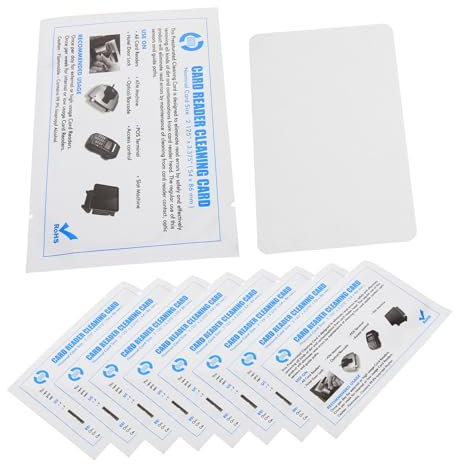 COHEALI Reinigungskarten Reinigungskarte Ec 10st Reinigungskarte Für Kartenautomaten Allzweckreiniger Chipkarte Drucker Weiß Pvc